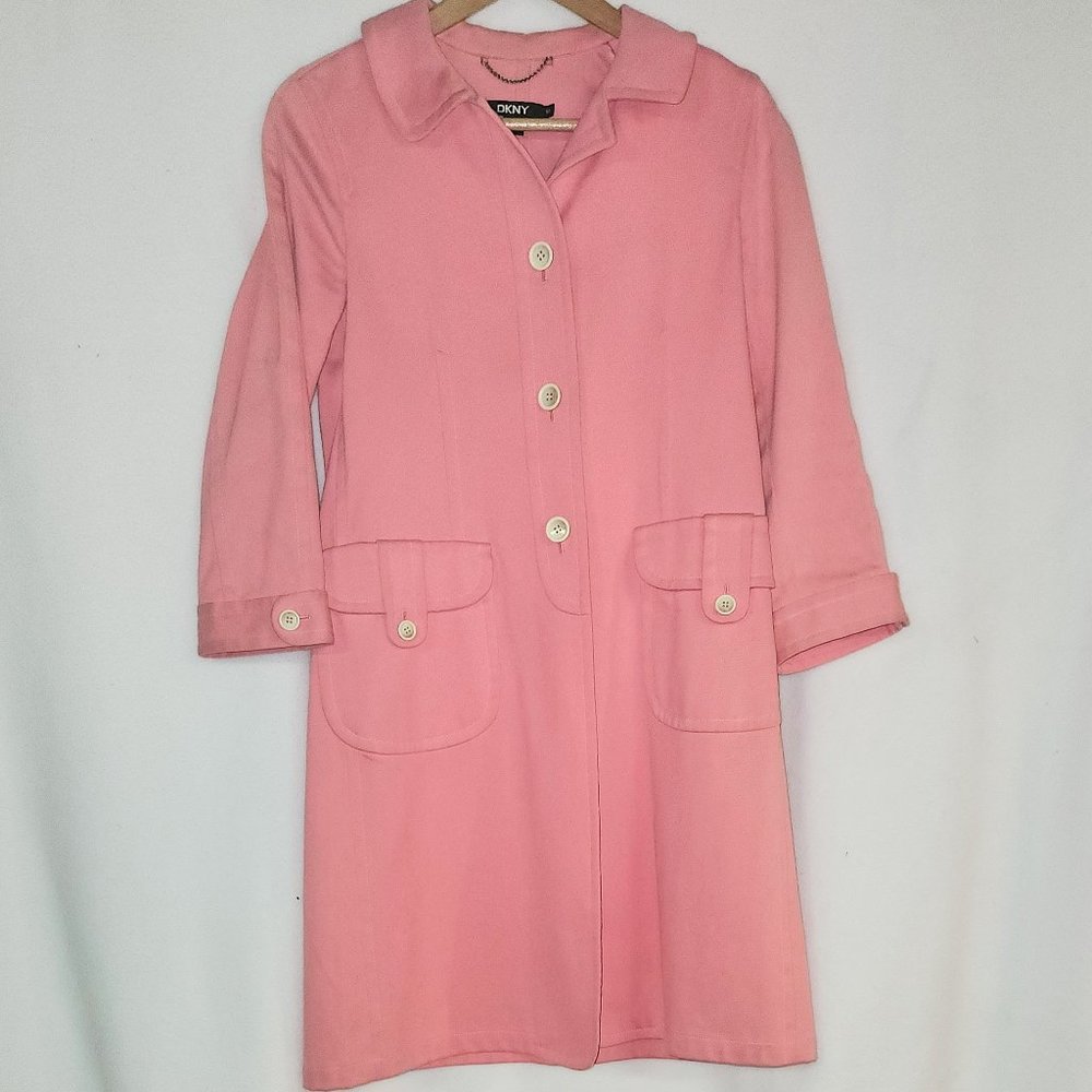Pink DKNY coat sz 12